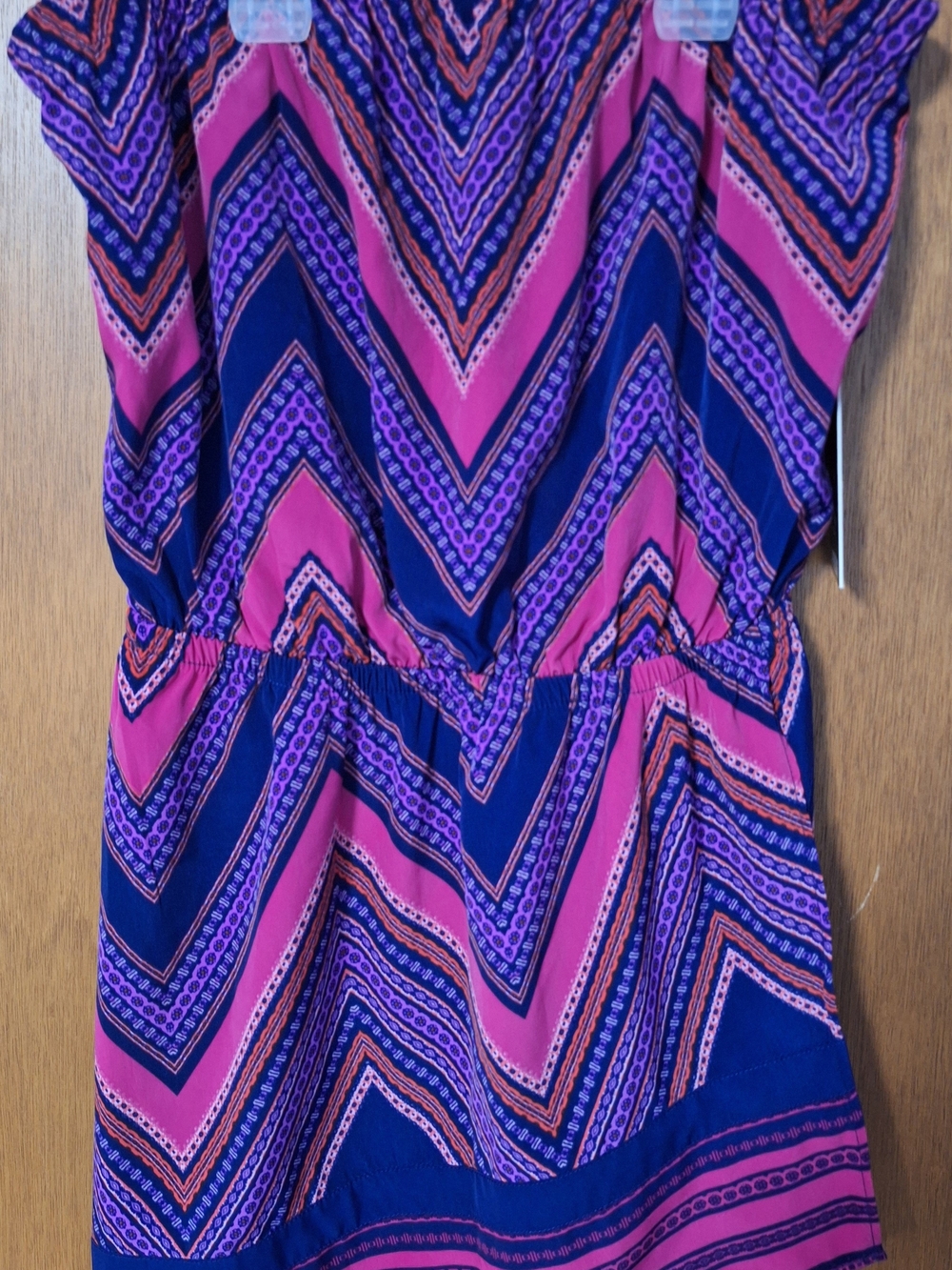 Express Chevron Dress in Pink and Purple